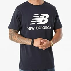 Le moins cher 🌟 Tee 👚 Shirt MT01575 Bleu Marine de New Balance 👍 -New Balance Soldes new balance 274219 MT01575E 20210715T162223 03