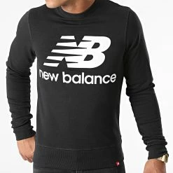 Nouveau 🎁 Sweat Crewneck MT03560 Noir de New Balance ❤️ -New Balance Soldes new balance 277111 MT03560 BK 20210805T161102 03