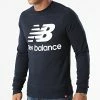 Budget 🔔 Sweat Crewneck MT03560 Bleu Marine de New Balance 😉 -New Balance Soldes new balance 277118 MT03560 ECL 20210805T160420 01