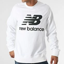 Grosses soldes ✨ Sweat Crewneck MT03560 Blanc de New Balance 😀 -New Balance Soldes new balance 277119 MT03560 WT 20210806T120315 03