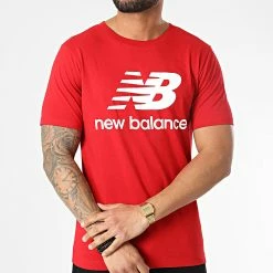 Meilleur prix ⭐ Tee 👚 Shirt MT01575 Rouge de New Balance 🔔 -New Balance Soldes new balance 306558 MT01575 REP 20220303T161812 03