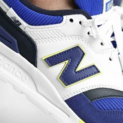 Coupon 😀 Baskets Lifestyle 997 CM997HSU White Royal de New Balance 🤩 -New Balance Soldes new balance 317172 CM997HSU 20220504T144746 02
