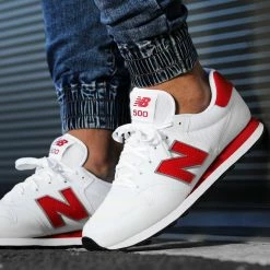 Grosses soldes 🎁 Baskets Lifestyle 500 GM500RO1 White Red de New Balance 😀 -New Balance Soldes new balance 322242 GM500RO1 20220614T142810 05