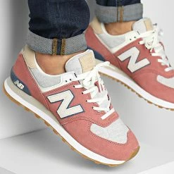 New Balance Soldes 12 Vente flash ✔️ Baskets Lifestyle 574 U574SR2 Salmon de New Balance 👍