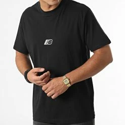 Meilleure vente 🧨 Tee 👕 Shirt MT23514 Noir de New Balance 👍 -New Balance Soldes new balance 335590 MT23514 BK 20220906T155257 03