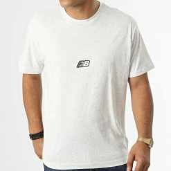 Nouveau 🛒 Tee 👕 Shirt MT23514 Gris Chiné de New Balance 🤩 -New Balance Soldes new balance 335594 MT23514 SAH 20220906T161337 03