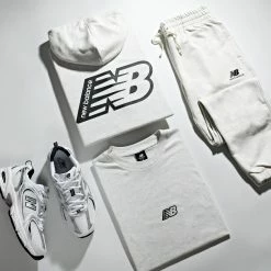 Nouveau 🛒 Tee 👕 Shirt MT23514 Gris Chiné de New Balance 🤩 -New Balance Soldes new balance 335594 MT23514 SAH 20220927T111029 05