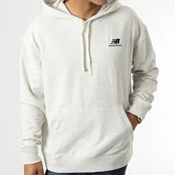 Promo ✨ Sweat Capuche MT23511 Gris Chiné de New Balance 💯 -New Balance Soldes new balance 335630 UT21500 SAH 20220906T161411 03