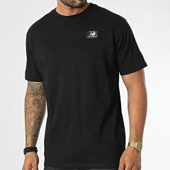 Tout neuf ⌛ Tee 👚 Shirt MT23508 Noir de New Balance ⭐ -New Balance Soldes new balance 336258 MT23508 BK 20220915T145814 04