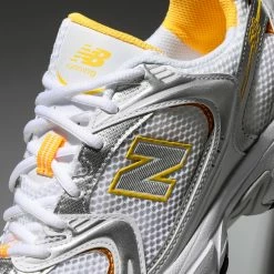 Meilleure vente 🎁 Baskets Lifestyle 530 MR530PUT White Vibrant Apricot Silver Metallic de New Balance 🧨 -New Balance Soldes new balance 343380 MR530PUT 20221007T154835 02