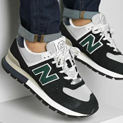 New Balance Soldes 16 Top 10 🧨 Baskets Lifestyle 574 ML574DVB Black Grey de New Balance 🛒