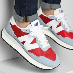 Meilleure affaire 🤩 Baskets Lifestyle 237 MS237VB Blue Red de New Balance 🎁