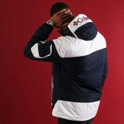 Tout neuf 🛒 Veste Outdoor Poche Bomber Challenger Bleu Marine Blanc de Columbia 🥰 -New Balance Soldes columbia 151761 1698431 468 20211027T110114 06