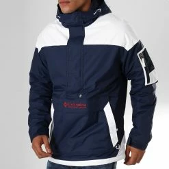 Tout neuf 🛒 Veste Outdoor Poche Bomber Challenger Bleu Marine Blanc de Columbia 🥰