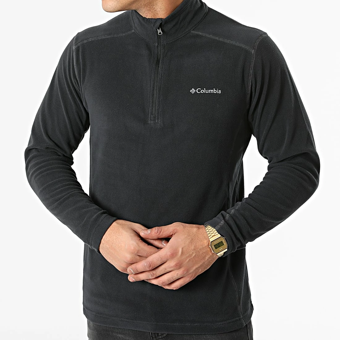 Promo ⌛ Sweat Col Zippé Polaire Klamath Range II 1352472 Noir de Columbia ⭐ 5 Promo ⌛ Sweat Col Zippé Polaire Klamath Range II 1352472 Noir de Columbia ⭐ – Image 3