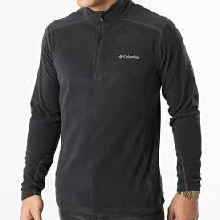 Promo ⌛ Sweat Col Zippé Polaire Klamath Range II 1352472 Noir de Columbia ⭐