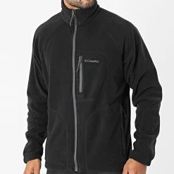 Offres 👍 Veste Zippée Polaire Fast Trek 1420421 Noir de Columbia 🎉