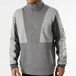 Budget 💯 Sweat Col Zippé Lodge Colourblock Gris de Columbia 👍 -New Balance Soldes columbia 279445 1956313 039 20210819T151214 01