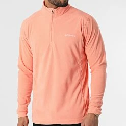 Coupon 🧨 Sweat Col Zippé Polaire Klamath Range 1352472 Rose de Columbia 🌟