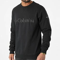 Vente flash 😉 Sweat Crewneck Logo Fleece 1884931 Noir de Columbia ❤️