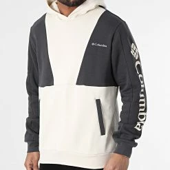 De gros 🤩 Sweat Capuche Columbia Lodge 1956663 Beige Gris Anthracite 😍