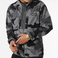 De gros ⌛ Veste Zippée Polaire Camouflage Back Bowl 1890764 Gris Anthracite Noir de Columbia ❤️ -New Balance Soldes columbia 314676 1890764 015 20220503T152554 03