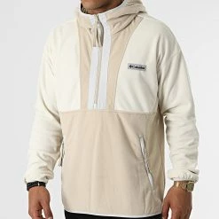 Offres ✨ Veste Col Zippé Capuche Polaire Back Bowl 1990745 Beige de Columbia 🎉