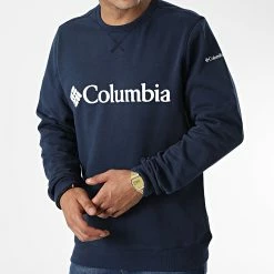Promo 🤩 Sweat Crewneck Logo Fleece 1884931 Bleu Marine de Columbia 🤩 -New Balance Soldes columbia 325108 1884931 468 20220706T154736 03