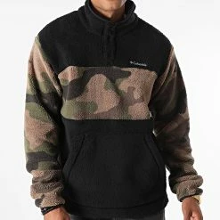 Bon marché 👏 Veste Outdoor Rugged Ridge Sherpa Noir Beige Camouflage de Columbia 🧨