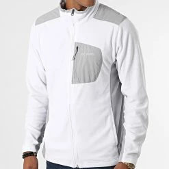 Coupon 🎁 Veste Polaire Zippée Klamath Range Blanc Gris de Columbia 🥰