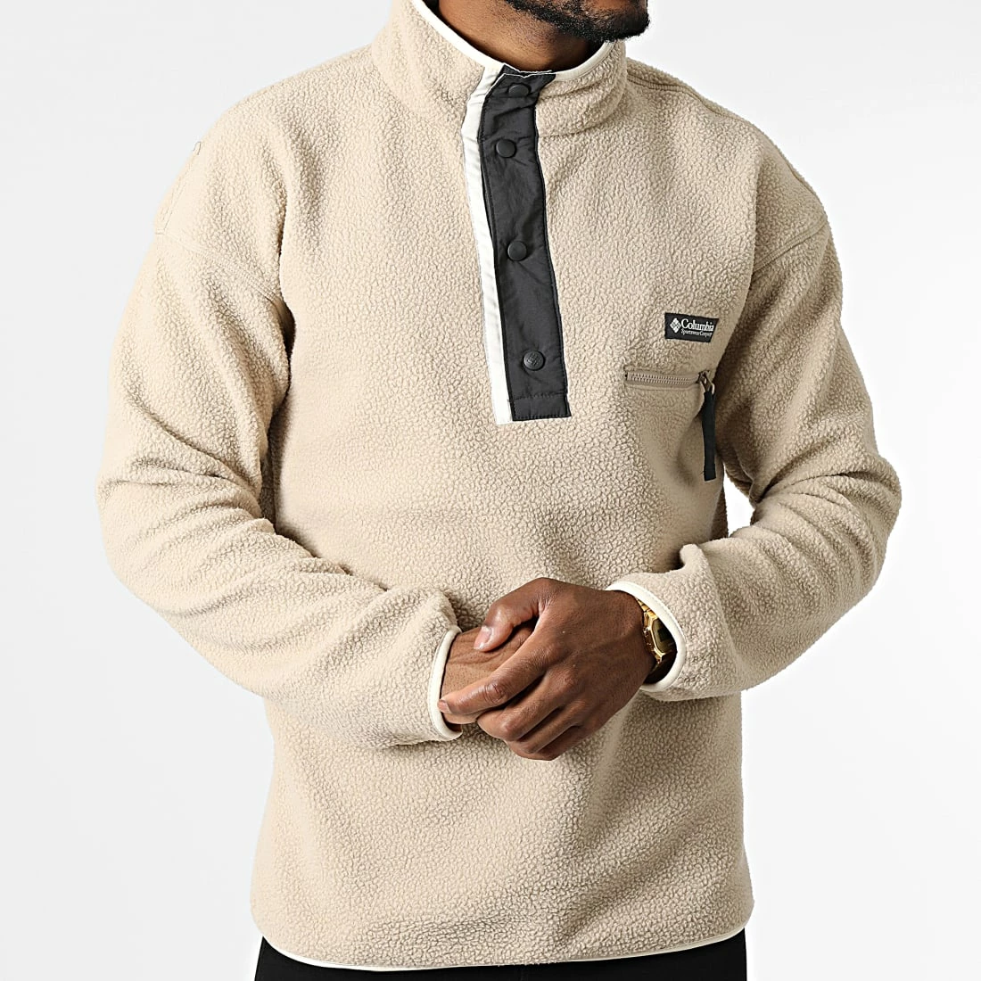 Offres 🛒 Veste Outdoor Polaire 1889853 Beige de Columbia ✔️ 5 Offres 🛒 Veste Outdoor Polaire 1889853 Beige de Columbia ✔️ – Image 3