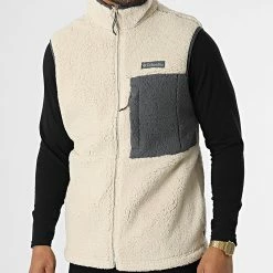 Budget 💯 Veste Fourrure Zippée Sans Manches Mountainside Beige de Columbia 🛒 -New Balance Soldes columbia 333484 1911093 271 20220826T142748 03